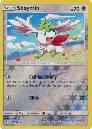 Shaymin Reverse Holo 111 Normal