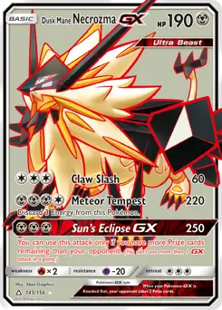 Full Art Dusk Mane Necrozma GX 145 Normal