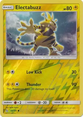 Electabuzz Reverse Holo 43 Normal