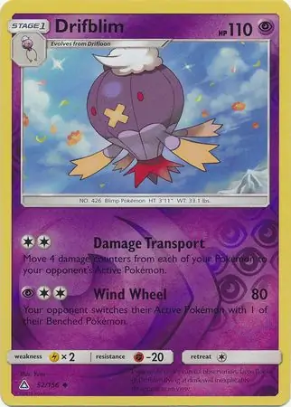 Drifblim Reverse Holo 52