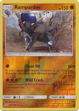 Rampardos Reverse Holo 65 Normal