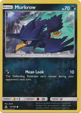 Murkrow Reverse Holo 71 Normal