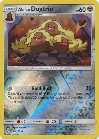 Alolan Dugtrio Reverse Holo 79 Normal
