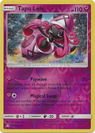 Tapu Lele Reverse Holo 94 Normal
