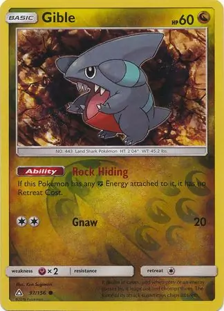 Gible Reverse Holo 97