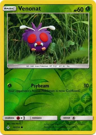 Venonat Reverse Holo 10 Normal