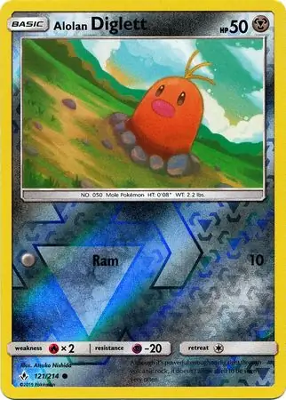 Alolan Diglett Reverse Holo 121