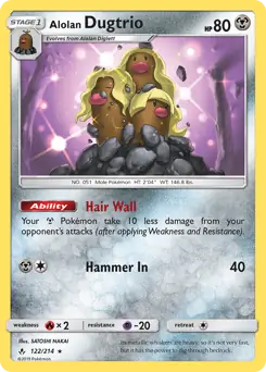 Alolan Dugtrio 122 Normal