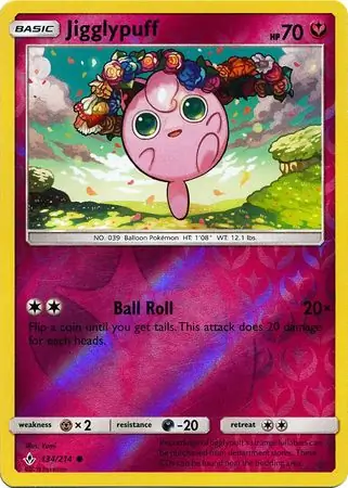 Jigglypuff Reverse Holo 134 Normal
