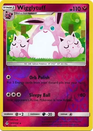 Wigglytuff Reverse Holo 135 Normal