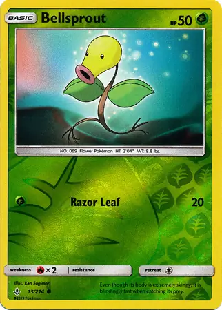 Bellsprout Reverse Holo 13 Normal