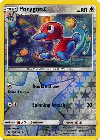 Porygon2 Reverse Holo 156 Normal