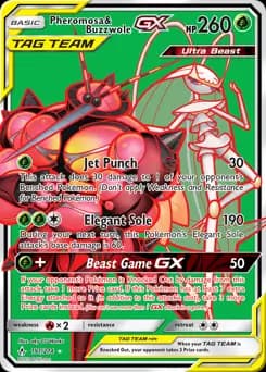 Full Art Pheromosa & Buzzwole GX 191 Normal