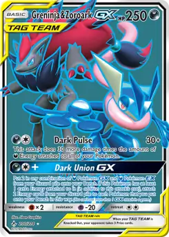Full Art Greninja & Zoroark GX 200