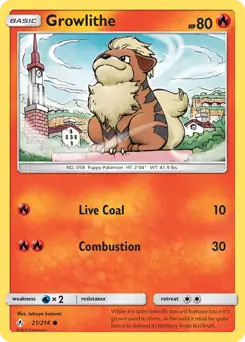 Growlithe 21 Normal