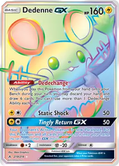 Dedenne GX Secret 219 Normal