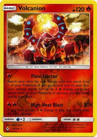 Volcanion Reverse Holo 25