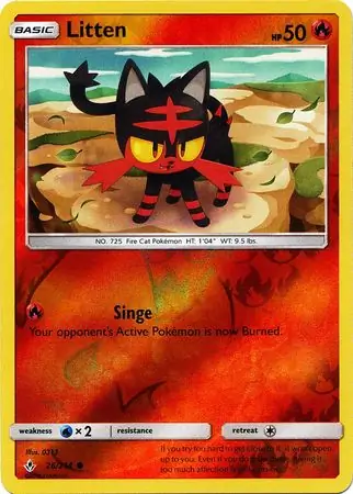 Litten Reverse Holo 26 Normal