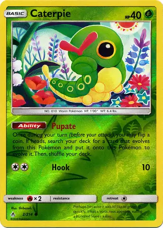 Caterpie Reverse Holo 2