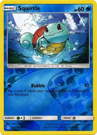 Squirtle Reverse Holo 33