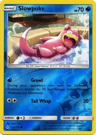 Slowpoke Reverse Holo 42 Normal