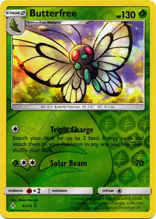 Butterfree Reverse Holo 4