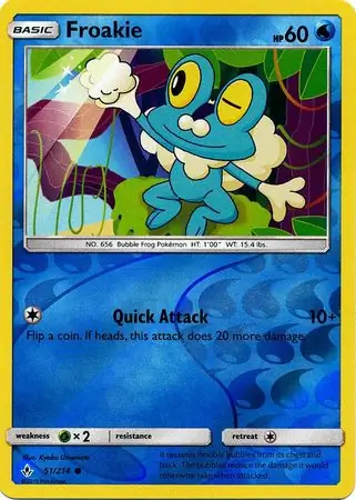 Froakie Reverse Holo 51 Normal