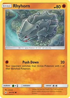 Rhyhorn 92 Normal
