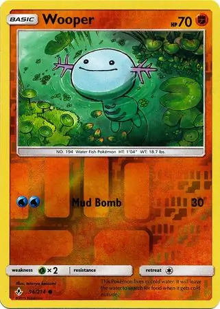 Wooper Reverse Holo 96 Normal