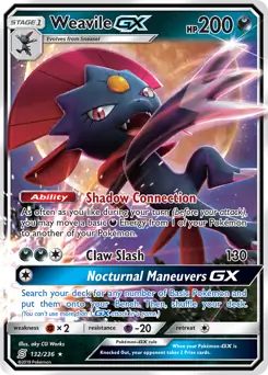 Weavile GX 132 Normal