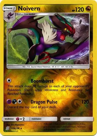 Noivern Reverse Holo 159 Normal