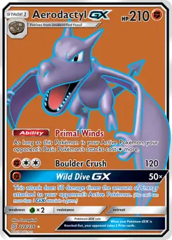 Full Art Aerodactyl GX 224 Normal