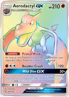 Aerodactyl GX Secret 244 Normal
