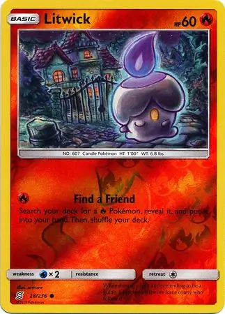 Litwick Reverse Holo 28 Normal