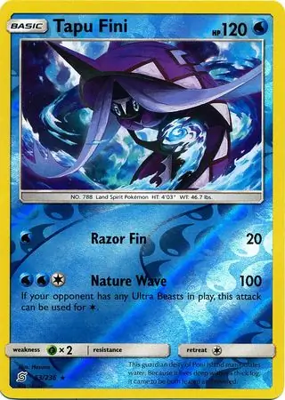Tapu Fini Reverse Holo 53