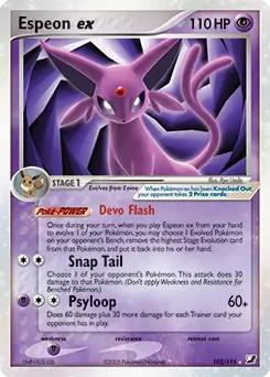 Espeon ex 102 Normal