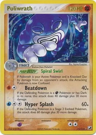 Poliwrath Reverse Holo 11