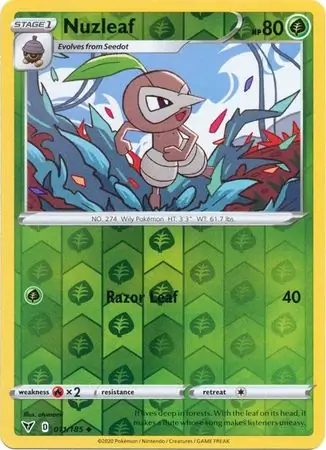 Nuzleaf Reverse Holo 011 Normal