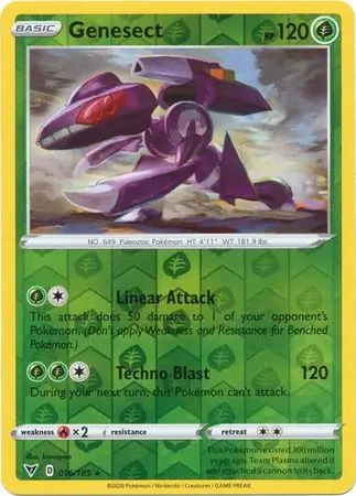 Genesect Reverse Holo 016