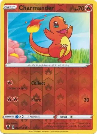 Charmander Reverse Holo 023