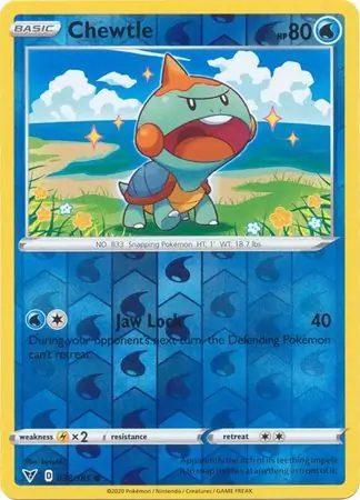 Chewtle Reverse Holo 038 Normal
