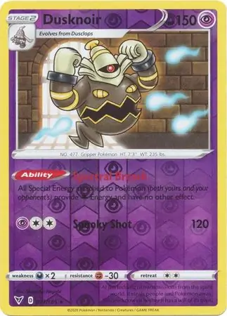Dusknoir Reverse Holo 071 Normal