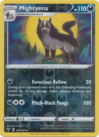 Mightyena Reverse Holo 104 Normal