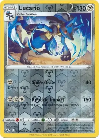 Lucario Reverse Holo 120 Normal