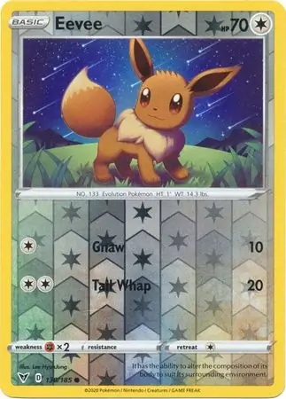 Eevee Reverse Holo 130 Normal