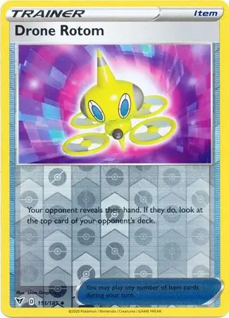 Drone Rotom Reverse Holo 151 Normal