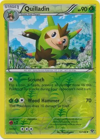 Quilladin Reverse Holo 13