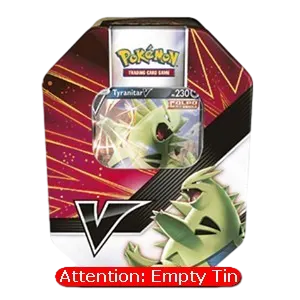 V Strikers Tins: Tyranitar V Empty Tin