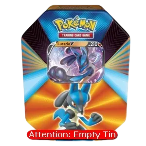 V Forces Tins: Lucario V Empty Tin