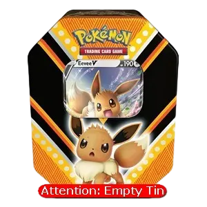 V Powers Tins: Eevee V Empty Tin